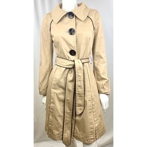 Soia & Kyo Tan Belted Trench Coat